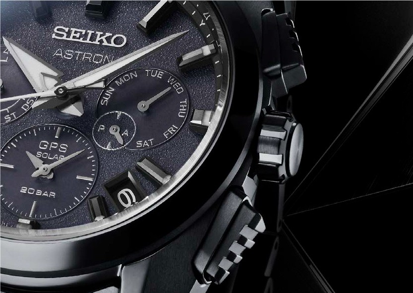 Seiko black sales titanium watch