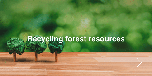 Recyclage des ressources forestières