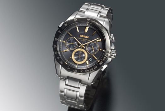 SEIKO ブライツ  黒 電波ソーラー腕時計(アナログ)
