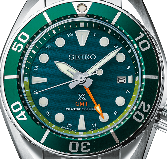 セイコー SEIKO 腕時計 メンズ SBPK001 プロスペックス ダイバースキューバ DIVER SCUBA GMT ソーラー（5K65） グリーンxシルバー アナログ表示