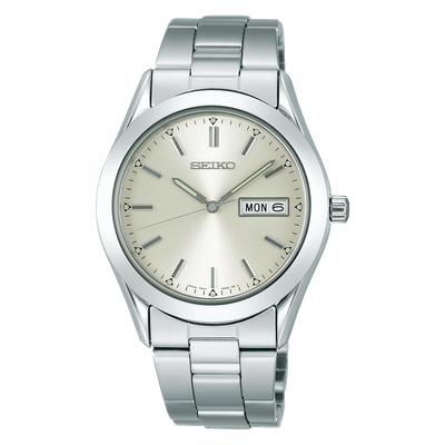 【色: ケース:シルバー、文字盤:ホワイト】[セイコーウオッチ] 腕時計 セイコ