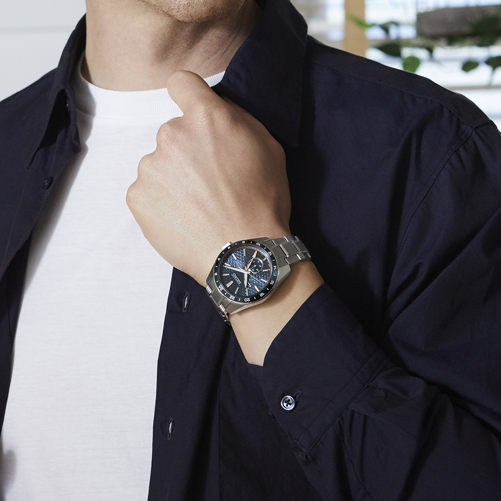セイコー SEIKO 腕時計 メンズ SARF001 セイコー メカニカル プレザージュ プレステージライン PRESTIGE LINE Sharp Edged Series GMT 自動巻き（6R64/手巻き付） ブルーxシルバー アナログ表示
