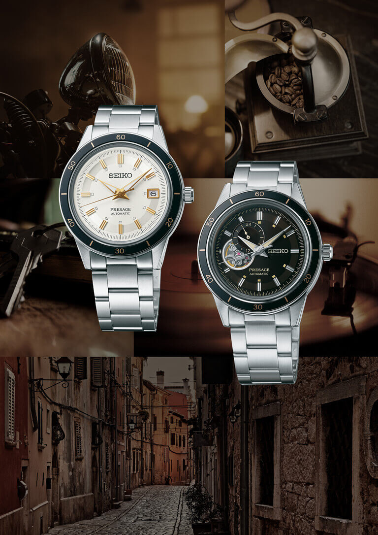 セイコー プレザージュ ヴィンテージスタイル 自動巻き腕時計 SARY195スクリューバック