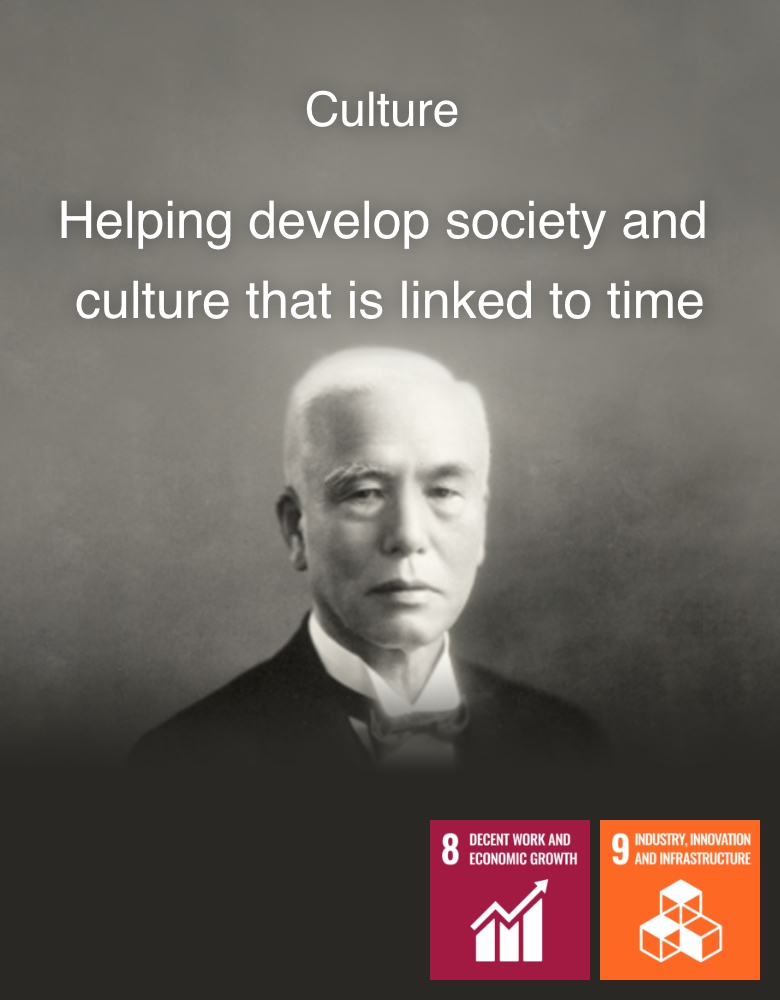 Culture helping develop society and culture that is linked to time