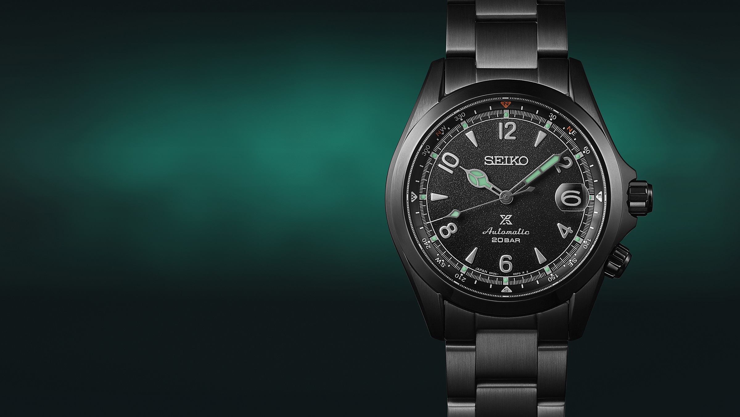 Seiko alpinist hotsell black dial