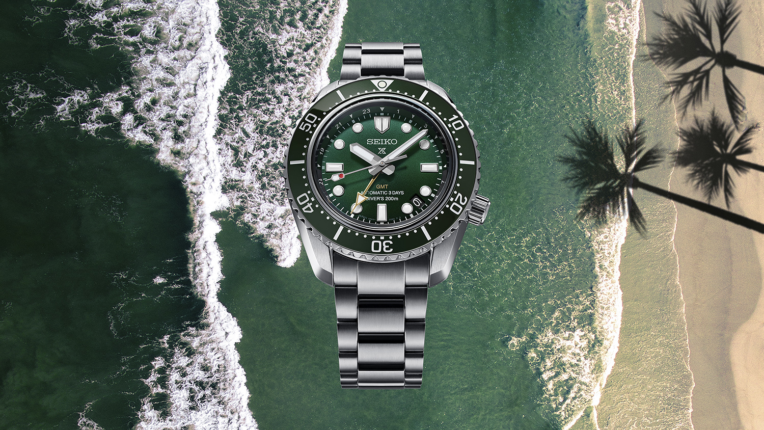 Powered by a new movement, a mechanical GMT diver's watch the Seiko Prospex collection for the first time. | Seiko Watch