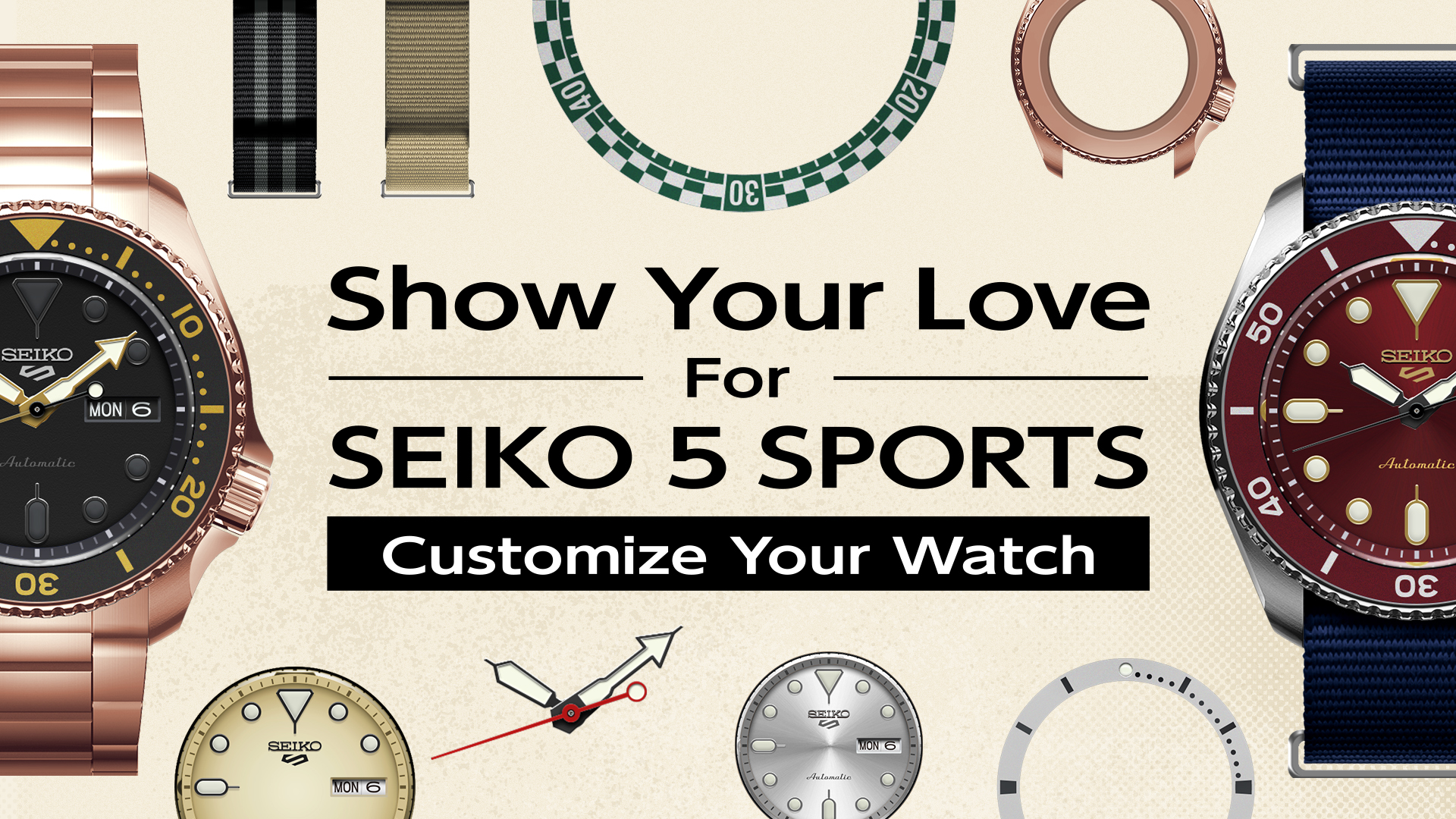 Seiko 5 Sports 55th Anniversary Customize Campaign Limited Edition 